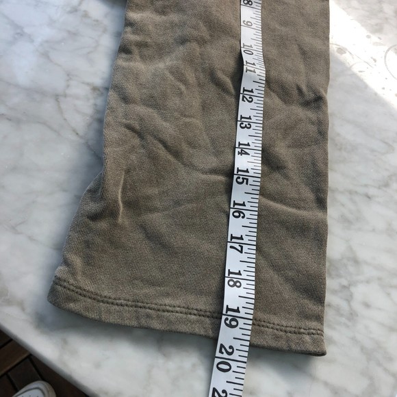 Distressed Mono B Olive Grey Taupe 100% Cotton One Size Oversize Hoodie Sweater - Picture 7 of 13